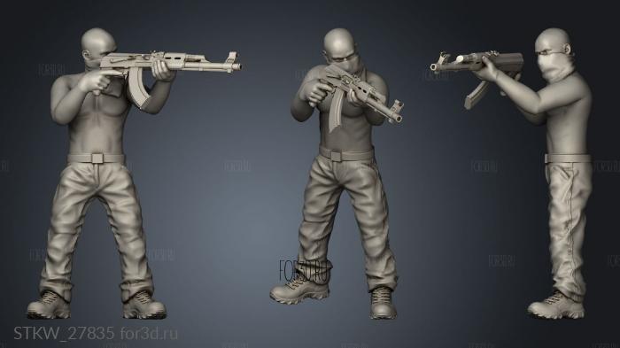 Cartel Gang stl model for CNC