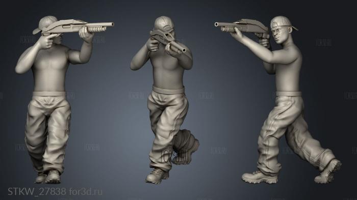 Cartel Gang stl model for CNC