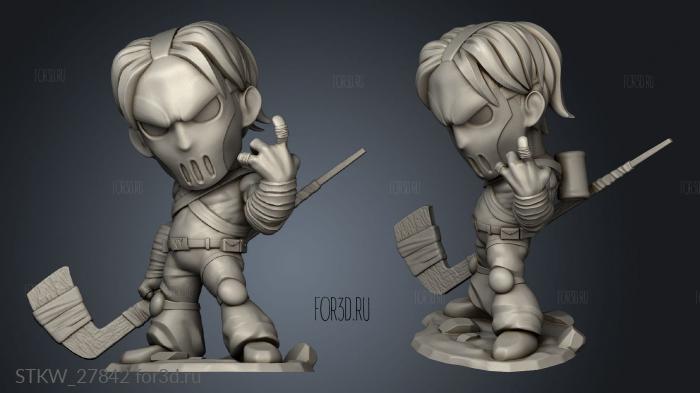 Casey Jones Chibi stl model for CNC