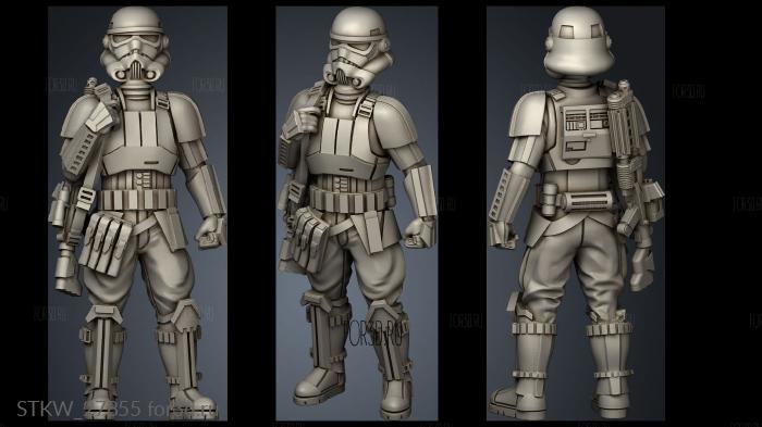 Shore Trooper stl model for CNC