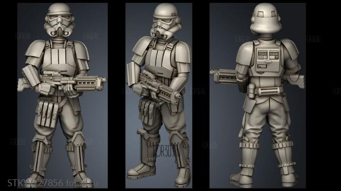 Shore Trooper stl model for CNC