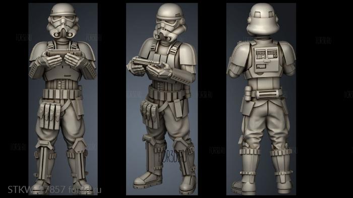 Shore Trooper stl model for CNC