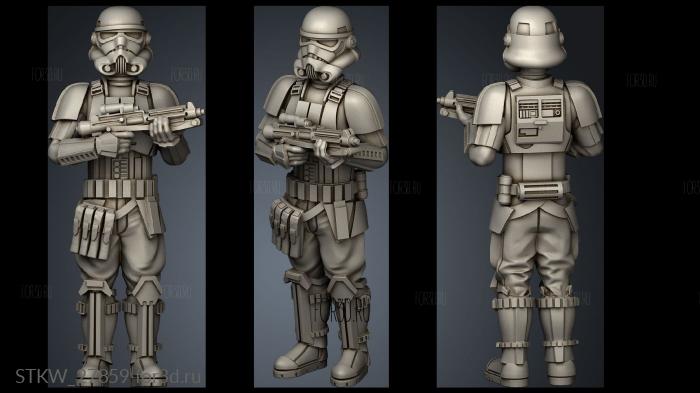 Shore Trooper stl model for CNC