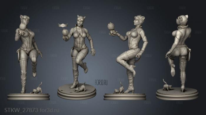 Catwoman stl model for CNC