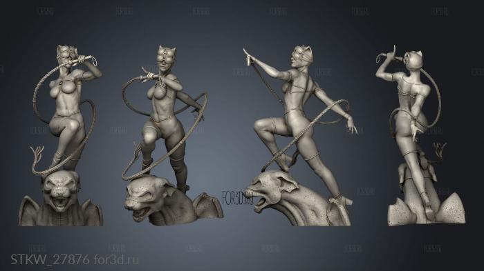 Catwoman Paula stl model for CNC