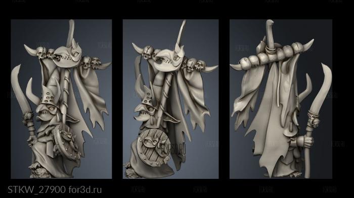 Goblin Command BANNER stl model for CNC