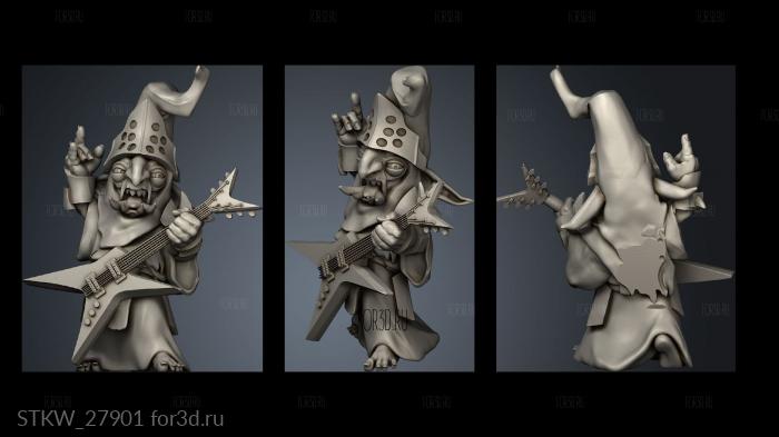 Goblin Commander MUSICIAN stl model for CNC