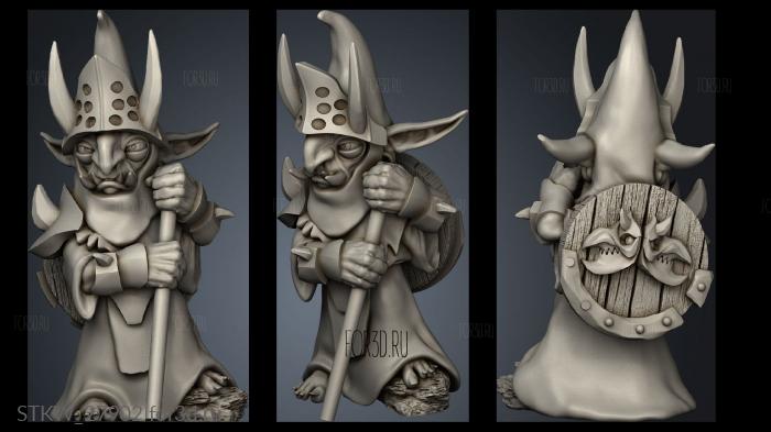 Goblin Commander MUSICIAN stl model for CNC