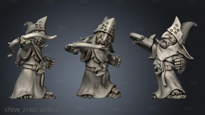 Goblin Archer stl model for CNC