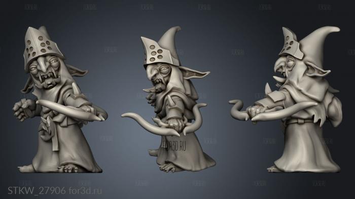 Goblin Archer stl model for CNC
