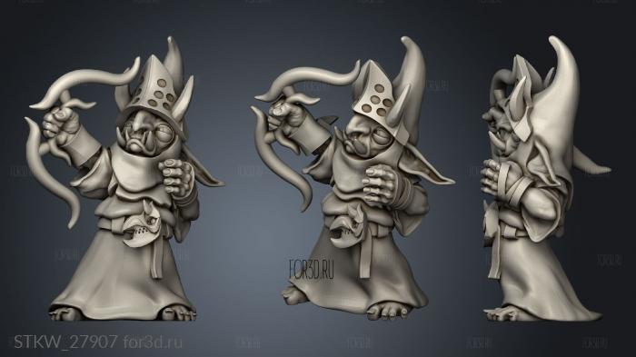 Goblin Archer stl model for CNC