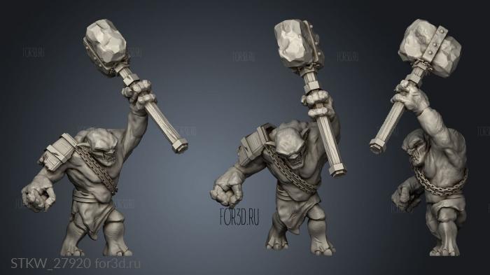 Troll Modular stl model for CNC