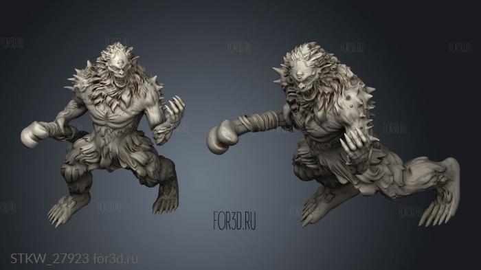 Burrowing Troll Bone stl model for CNC