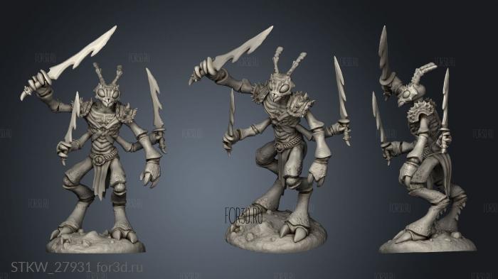 Insectoid Ant Warrior 3d stl модель для ЧПУ