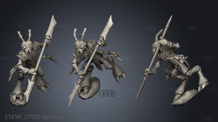 Insectoid Ant Warrior Spear 3d stl модель для ЧПУ