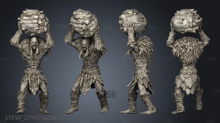 Stone Giant Rock Throw Huge 3d stl модель для ЧПУ