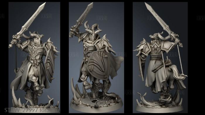 Centaur Knight stl model for CNC