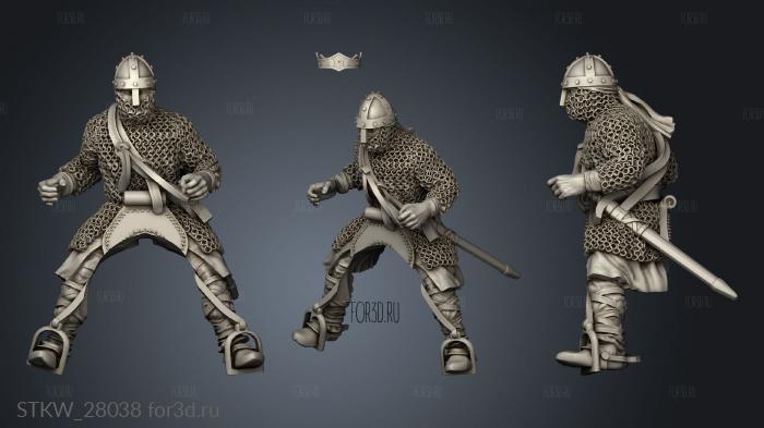 Spanish Knights Lances stl model for CNC