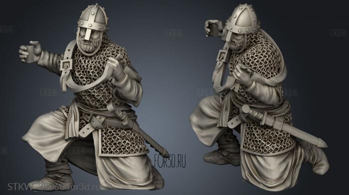 Spanish Speen Spear Kneel Banner Variant 3d stl модель для ЧПУ