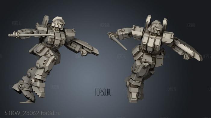 war mecha big alliance commander 3d stl модель для ЧПУ