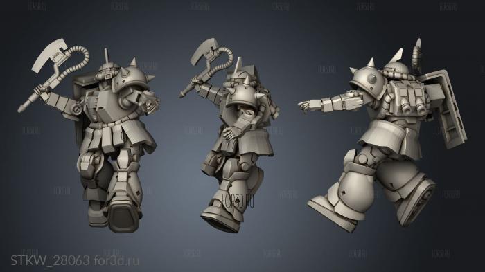 war mecha big zeta commander 3d stl модель для ЧПУ