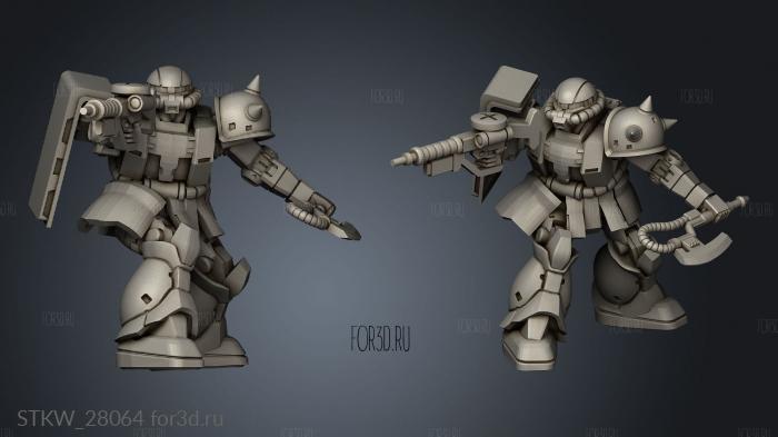 war mecha big zeta trooper 3d stl модель для ЧПУ