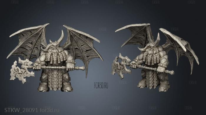 Chaos Dwarf stl model for CNC