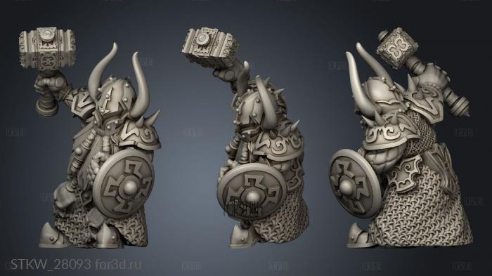 Chaos Dwarf stl model for CNC