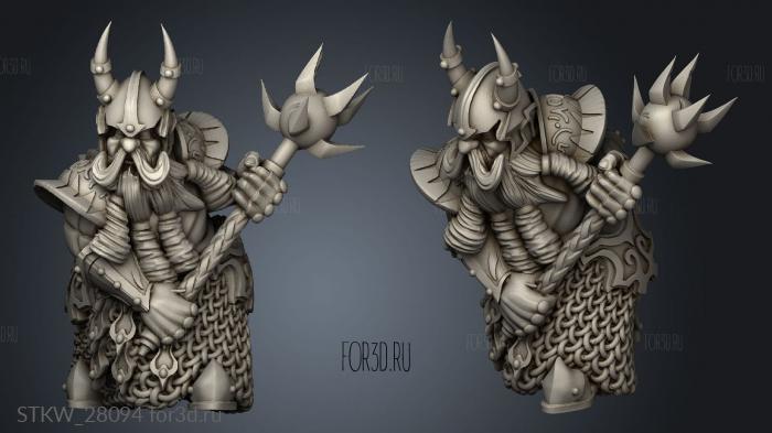 Chaos Dwarf stl model for CNC