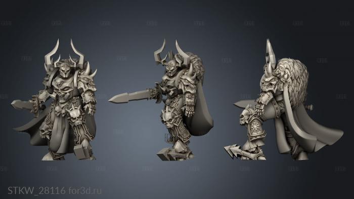 Chaos Leader stl model for CNC