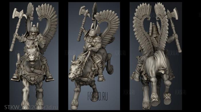 Hussar Rider stl model for CNC