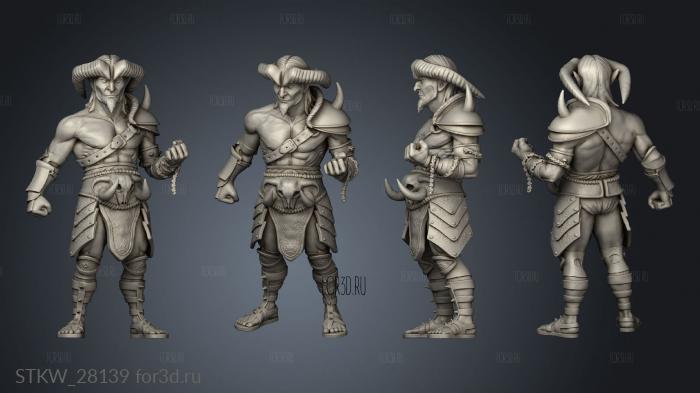 Chaos Dark elf 3d stl модель для ЧПУ