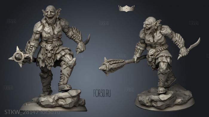 Chaotic Goblin axe stl model for CNC