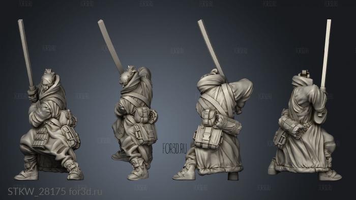 Hiroto Ronin stl model for CNC