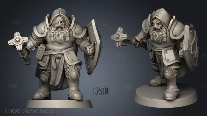 DWARF CLERIC SEPT stl model for CNC