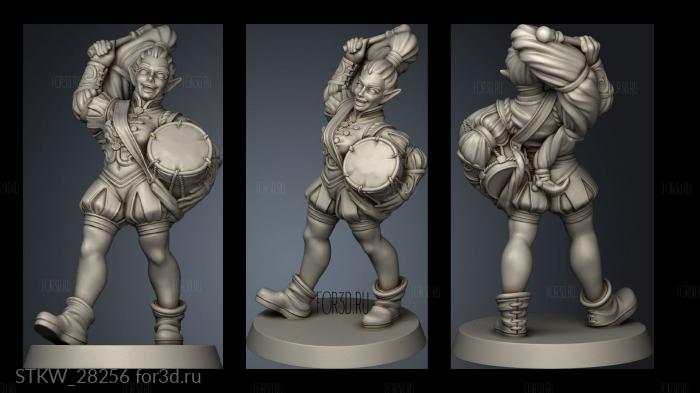 ELF DRUMMER stl model for CNC