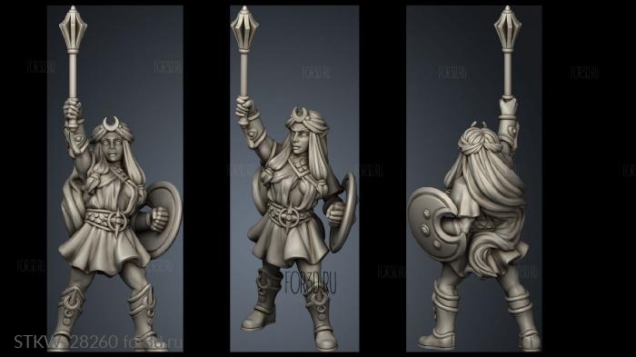 ELF SELUNE SEPT CLERIC stl model for CNC