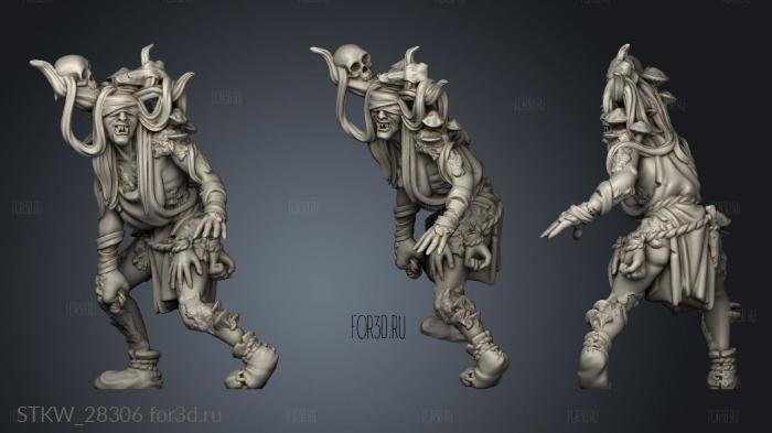 SWAMP HAG stl model for CNC