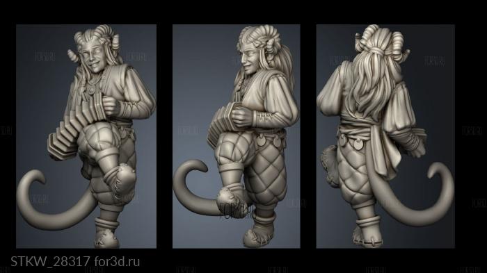 TIEFLING CONCERTINA stl model for CNC