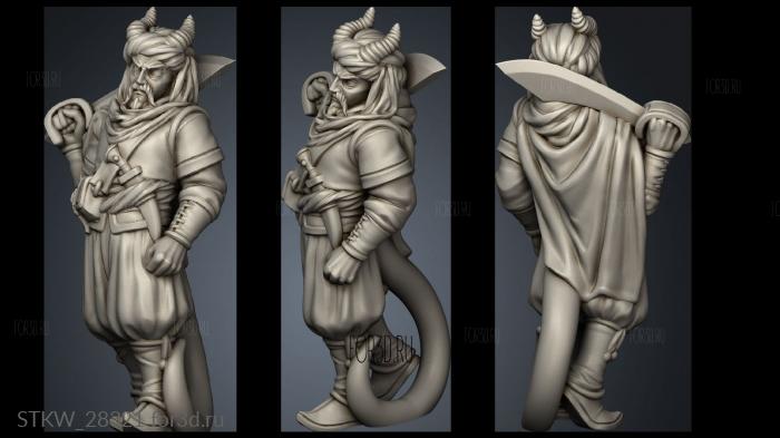 TIEFLING MAMLUK stl model for CNC