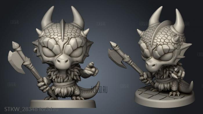 Chibi Barb stl model for CNC