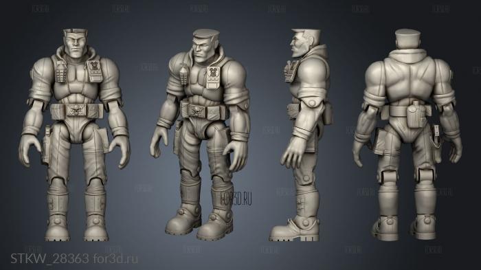 Chip Hazard Articulation stl model for CNC