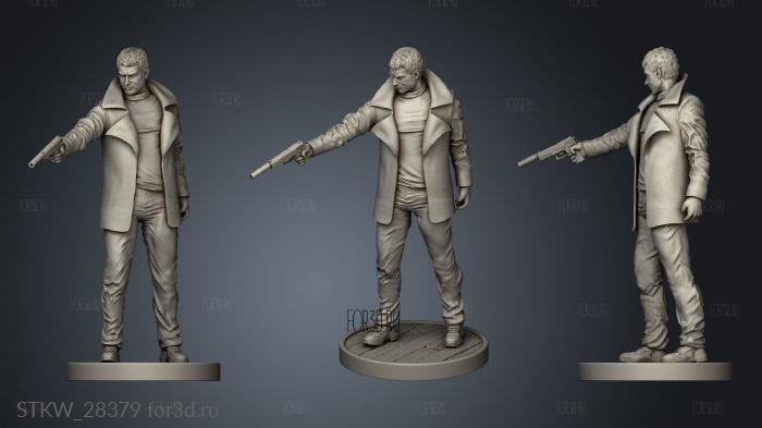 Chris Redfield stl model for CNC