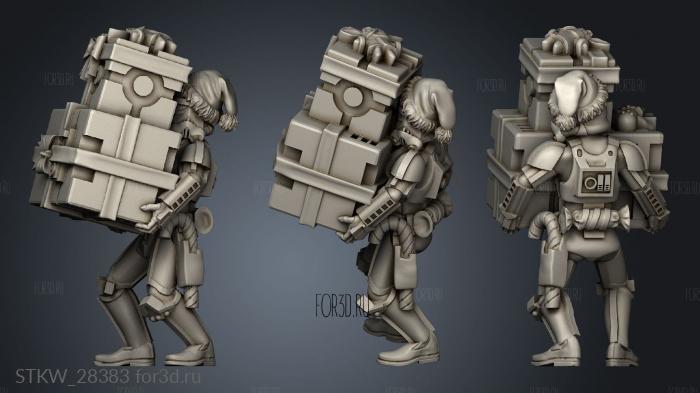 Christmas Stormtrooper stl model for CNC