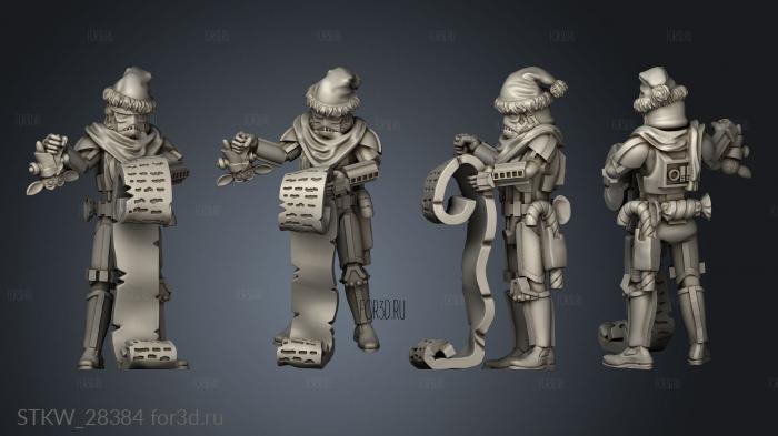 Christmas Stormtrooper stl model for CNC