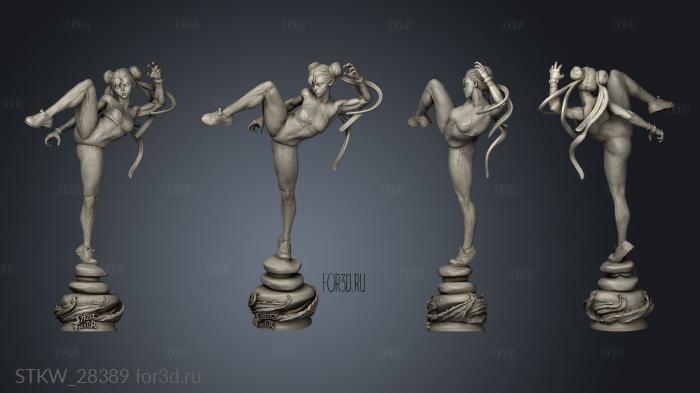 Chun Street Fighter Li stl model for CNC