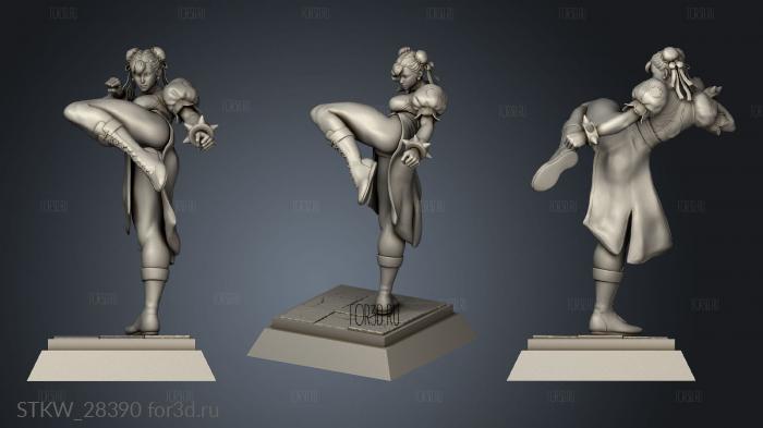 Chun Suit CL Bangs stl model for CNC