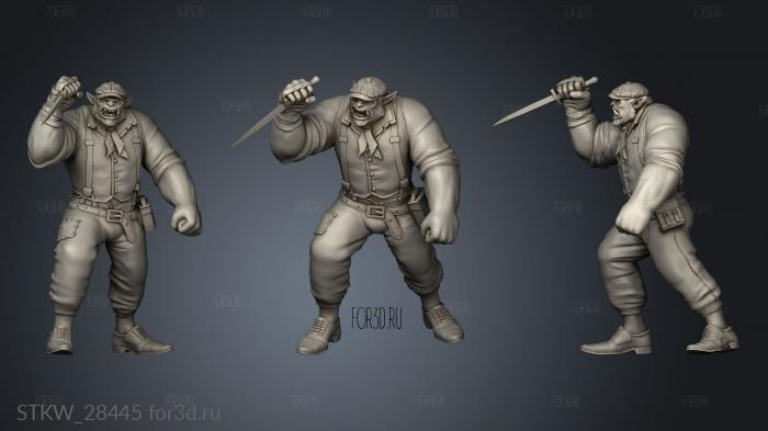 Orc Henchman Knife 3d stl модель для ЧПУ