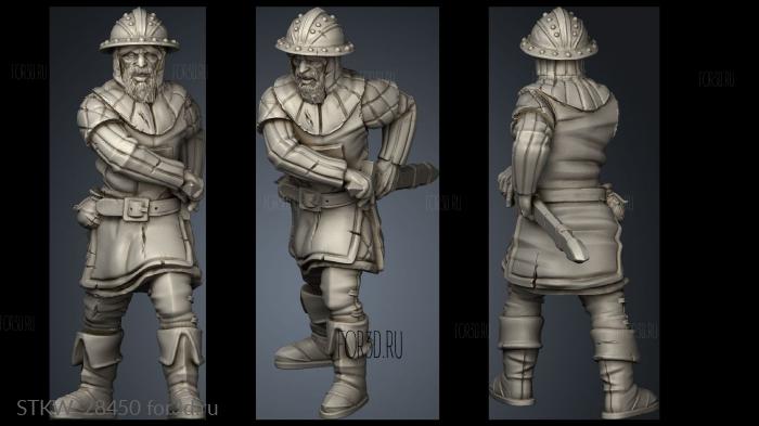 City Guard stl model for CNC