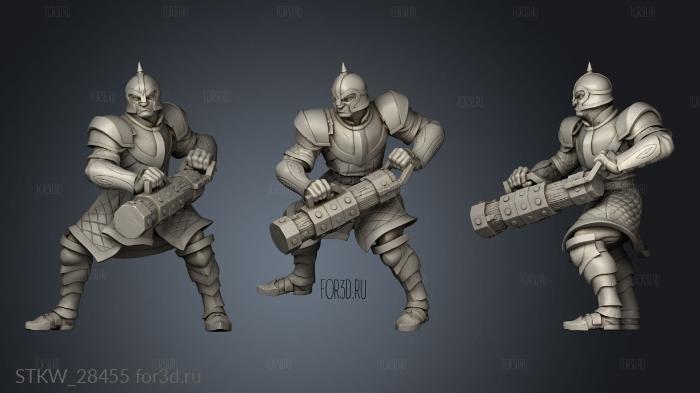 City guard stl model for CNC